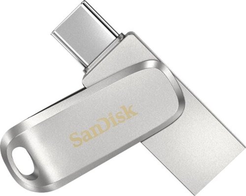 SANDISK Ultra Dual Drive Luxe 64GB USB 3.1, USB Type-C Flash Drive - Silver WORLDWIDE DELIVERY
