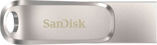 SanDisk - Ultra Dual Drive Luxe 128GB USB 3.1, USB Type-C Flash Drive - Silver