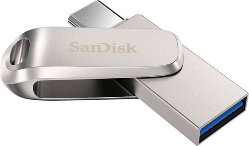 SanDisk Ultra Dual Drive Luxe 128GB USB 3.1, USB Type-C Flash Drive - Silver GLOBAL SHIPPING