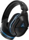 Turtle Beach - Stealth 600 Gen 2 Wireless Gaming Headset for PlayStation 5 PS5 PlayStation 4 PS4 & Nintendo Switch - Black/Blue-Front_Standard 