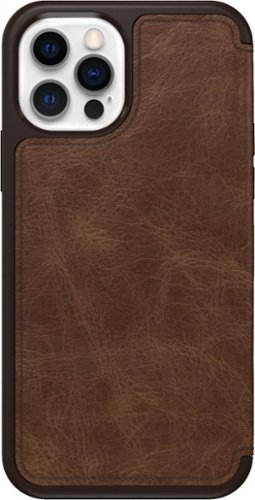 OtterBox - Strada Series for Apple® iPhone® 12 and iPhone 12 Pro - Espresso Brown