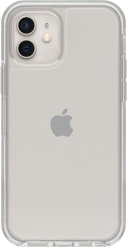 OtterBox Symmetry Series - Back cover for cell phone - polycarbonate, synthetic rubber - clear - for Apple iPhone 12, 12 Pro
