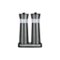 Kalorik - Rechargeable Gravity Salt and Pepper Grinder Set - Pweter-Angle_Standard