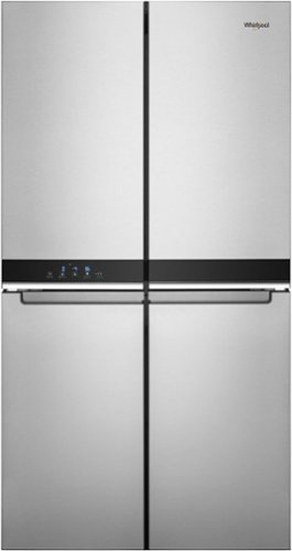 Whirlpool - 19.4 Cu. Ft. 4-Door French Door Counter-Depth Refrigerator with Flexible Organization Spaces - Fingerprint Resistant Stainless Finish