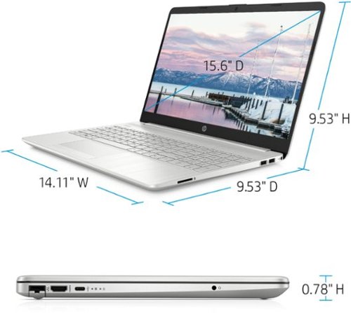HP 15.6 Touch-Screen Laptop - AMD Ryzen 5 - 12GB Memory - 1TB HDD + 128GB SSD - Natural Silver WORLDWIDE DELIVERY