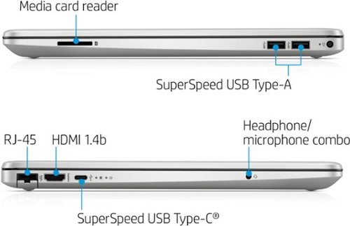 HP 15.6 Touch-Screen Laptop - AMD Ryzen 5 - 12GB Memory - 1TB HDD + 128GB SSD - Natural Silver SHOP ONLINE