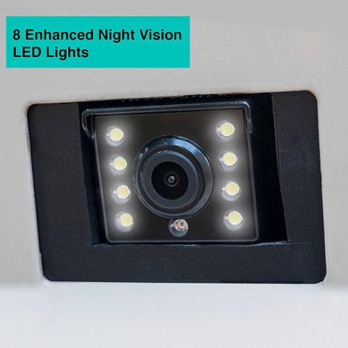 Intraphex RV Camera with Night Vision and 7” Monitor Kit - Black GLOBAL SHIPPING