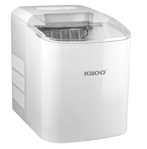 Igloo - 26-Pound Automatic Portable Countertop Ice Maker Machine - White-Front_Standard 
