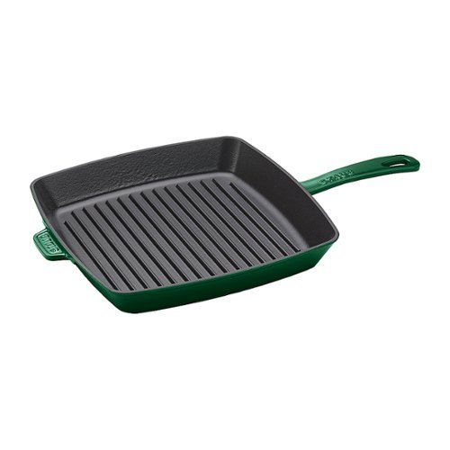 Staub - Cast Iron 10-inch Square Grill Pan - Basil-Angle_Standard 