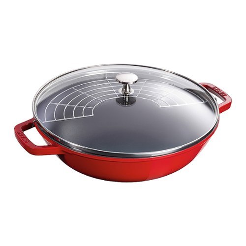 Staub - Cast Iron 4.5-qt Perfect Pan - Cherry-Angle_Standard 