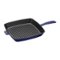 Staub - Cast Iron 12-inch Square Grill Pan - Dark Blue-Angle_Standard