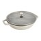 Staub - Cast Iron 4.5-qt Perfect Pan - White Truffle-Angle_Standard