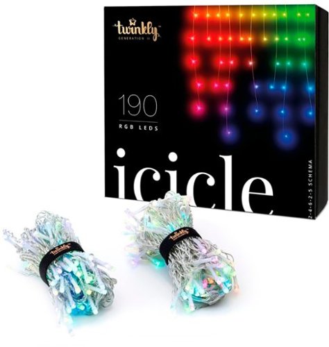 Twinkly Smart Icicle Lights LED 190 RGB  Generation II - Multi BUY IN DUBAI