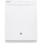 GE - Top Control Built-In Dishwasher with Plastic Tub, Sanitize Cycle, Dry Boost, 50dBA - White-Front_Standard