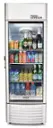 Front. Premium Levella - 9 cu. ft. 1-Door Commercial Merchandiser Refrigerator Glass-Door Beverage Display Cooler - Silver.