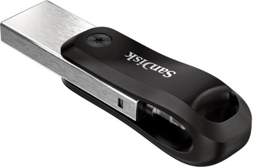SanDisk iXpand Flash Drive Go 64GB USB 3.0 Type-A to Apple Lightning for iPhone & iPad - Black / Silver GLOBAL SHIPPING