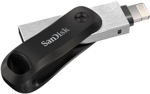 SanDisk iXpand Flash Drive Go 64GB USB 3.0 Type-A to Apple Lightning for iPhone & iPad - Black / Silver HOW TO BUY