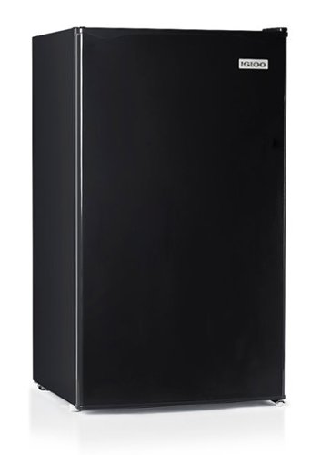 Igloo - 3.2 Cu. Ft. Mini Fridge with Freezer - Black-Front_Standard 