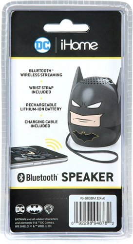 KIDdesigns Batman Bluetooth Mini Character Speaker - Black SHOP ONLINE