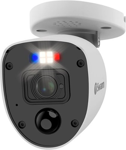 

Swann - 4K Enforcer™ Add on Bullet Camera w/ Siren & Police Style Flashing Lights - White