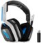Astro Gaming - A20 Gen 2 Wireless Over-the-Ear Gaming Headset for Playstation 5, Playstation 4, Windows, Mac OS - White/Blue-Front_Standard