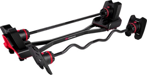 BowFlex - SelectTech 2080 Barbell with Curl Bar - Black