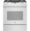 GE - 5.6 Cu. Ft. Slide-In Gas Convection Range with Self-Steam Cleaning, Built-In Wi-Fi, and No-Preheat Air Fry - White on White-Front_Standard