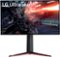 LG - 27" UltraGear UHD Nano IPS 1ms 144Hz G-SYNC Compatible Gaming Monitor with HDR (DisplayPort, HDMI, USB) - Black-Front_Standard