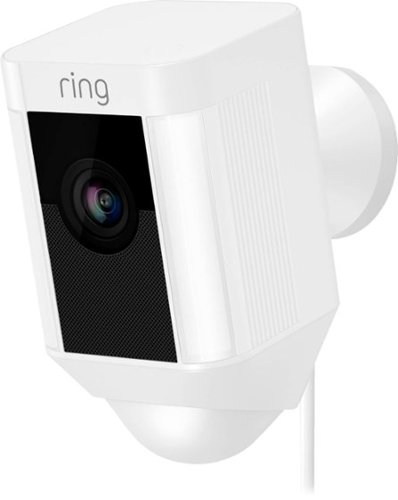 Ring - Refurbished Indoor/Outdoor Wired 1080p Security Camera - White