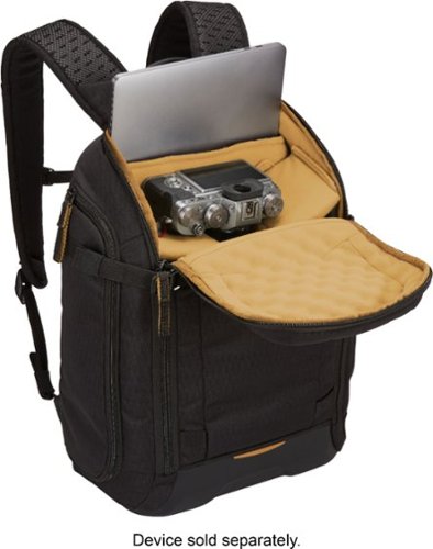 Case Logic Viso Slim DSLR/Mirrorless Camera, Drone & Lens Backpack w/ Weather Resistant EVA Base, 16 Laptop Holder & Rain Cover - Black BUY IN MIDDLE EAST