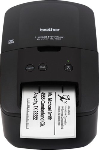 Brother QL-600 Economic Desktop Label Printer - Black GLOBAL SHIPPING
