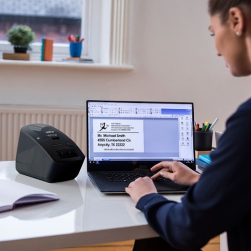 Brother QL-600 Economic Desktop Label Printer - Black SHOP ONLINE