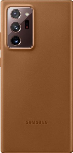 Samsung - Leather Back Cover for Galaxy Note20 Ultra 5G - Brown