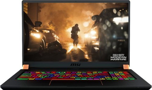 MSI - Geek Squad Certified Refurbished 17.3" Gaming Laptop - i7 - 16GB Memory - NVIDIA  RTX 2070 Max-Q - 1TB SSD - Matte Black With Gold Diamond Cut