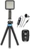 Sunpak - YouTuber Creator Kit Vlogging Kit w/BOYA Lavalier Microphone and Bluetooth Remote for Smartphones and Cameras-Angle_Standard