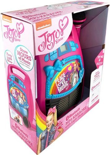 eKids JoJo Siwa Bluetooth MP3 Karaoke Microphone - Pink WORLDWIDE DELIVERY
