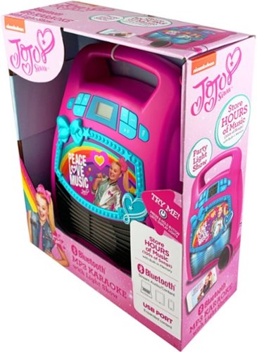 eKids JoJo Siwa Bluetooth MP3 Karaoke Microphone - Pink GLOBAL SHIPPING