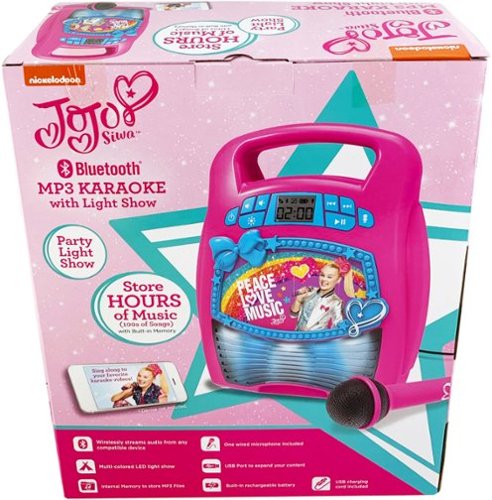 eKids JoJo Siwa Bluetooth MP3 Karaoke Microphone - Pink HOW TO BUY