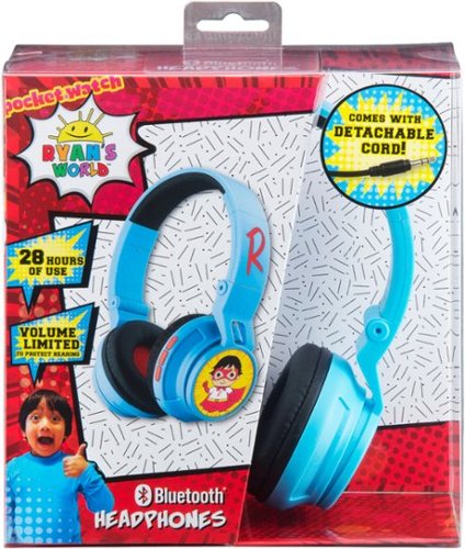 KIDdesigns eKids Ryan's World Wireless Over the Ear Headphones - blue WHERE TO BUY