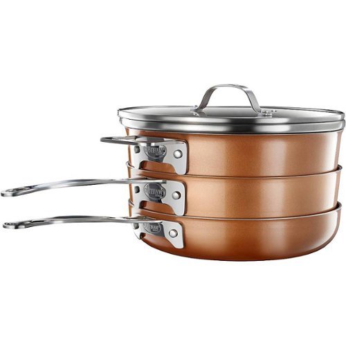 Gotham Steel - Stackmaster 5-Piece Cookware Set - Copper