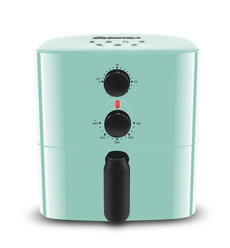 Elite Gourmet - 1qt Analog Compact Air Fryer - Blue