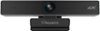 Aluratek - 4K Ultra HD Live Broadcast Webcam - Black and Brushed Silver-Front_Standard