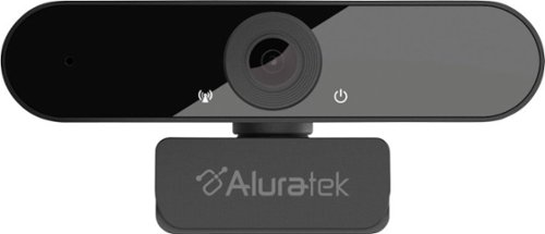 Aluratek - HD 1080 Webcam with Microphone - Black
