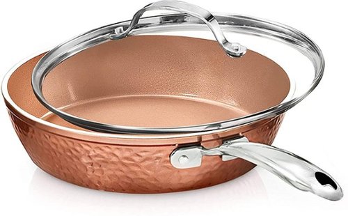 

Gotham Steel - Hammered 10' Fry Pan with Lid - Copper