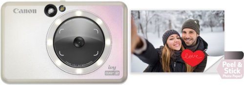 Canon Ivy CLIQ+2 Instant Film Camera - Iridescent White WORLDWIDE DELIVERY