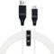 Insignia™ - 9' Play + Charge USB-C Cable for PlayStation 5 - White/Black-Front_Standard