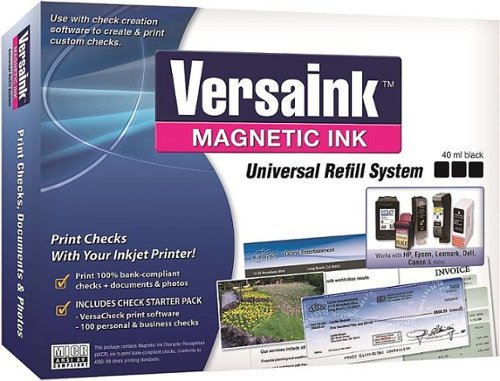 VersaCheck - VersaInk-Nano Universal Refill Kit - Black