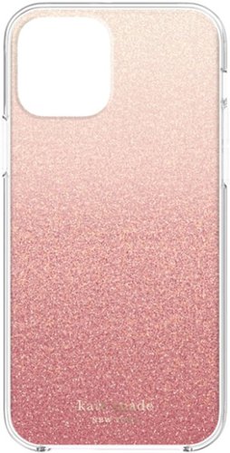 kate spade new york - Protective Hardshell Case for iPhone 13/12 Pro Max - Pink Ombre Glitter
