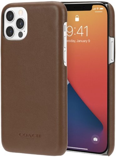 Coach Leather Slim Protective Case for iPhone 12 and iPhone 12 Pro BUY IN MIDDLE EAST