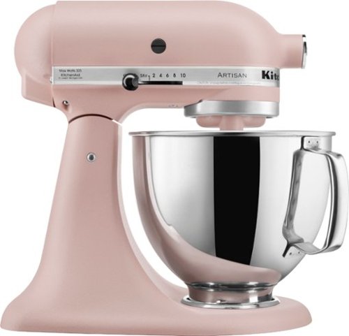 KitchenAid - Artisan Series 5-Quart Tilt-Head Stand Mixer - Feather Pink-Front_Standard 